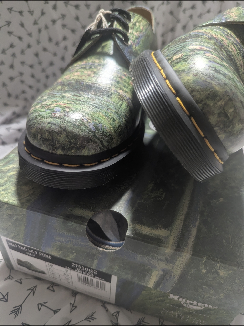 Dr. Martens 1462 The National Gallery Monet Water Lily Pond Oxford Shoe - Picture 4 of 10